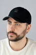Чоловіча бейсболка кашемірова "Signature Cap", козирок екошкіра, нашивка Чорний 56-59 000040477 - изображение 1