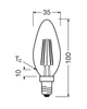 Світлодіодна лампочка Osram 4058075434486 LED E14 DIM 1x5.9W 2700K 806Lm IP20 - изображение 4