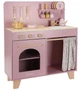 Zestaw do zabawy Little Dutch Kuchnia drewniana FSC Różowa (LD2501) (8713291225015) - obraz 2