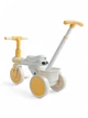 Детский велосипед беговел с родительской ручкой Scooter Tricycle 5189 от 1,5 лет Yellow-Light Grey - изображение 2