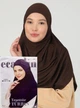Хіджаб Готовий Цільний Tesettur Turban Ecardin St406 One Size Коричневий - изображение 2