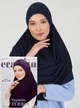 Хіджаб Готовий Цільний Tesettur Turban Ecardin St406 One Size Темно-Синій - изображение 2