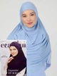 Хіджаб Готовий Цільний Tesettur Turban Ecardin St406 One Size Блакитний - изображение 2