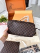 Сумка жіноча шопер + монетниця Louis Vuitton Neverfull коричнева (024) - зображення 3