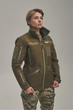 Зимняя утепленная женская FS куртка-трансформер Soft Shell 2в1, хаки - изображение 5
