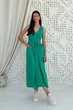 Жіноча довга сукня на запах з кишенями Nenka 44 Зелений (nenka3196-LXL) - изображение 2
