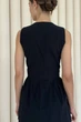 Жіноча довга сукня на запах з кишенями Nenka 44 Чорний (nenka3182-LXL) - зображення 3