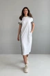 Жіноча літня трикотажна сукня з розрізом Nenka XL Сірий (nenka3419-XL) - изображение 2