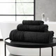 Vera Wang махровые полотенца из плотного 100% хлопка 570 г/м² (6 штук – комплект для двух человек) – черный - изображение 5