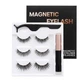 Набор ресниц Magnetic Eyeliner and Eyelashes на магнитной подводке 3 пары D01 - изображение 1