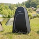 Самороскладная палатка душ для переодевания био туалета Pop-Up 120х190 см туристическая походная палатка автомат для кемпинга под туалет душ Черная + Налобный фонарь в подарок (HP-JG-2) - изображение 7