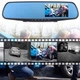 Видеорегистратор-зеркало 4.3" Retoo M011 / Full HD / 170° / Дополнительная камера / Черный Б/В - изображение 3