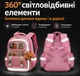 Детский школьный рюкзак для 1-3 класса с ортопедической спинкой 39х28х18 см. 1401 Pink - изображение 9
