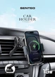 Автотримач Senteo SH-02 Drift 2 Wireless charging 15W Dashboard + Airvent Black - изображение 3
