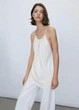 Топ із бавовни на бретелях Massimo Dutti 6824523712c56 XS молочний (100005552) - зображення 1