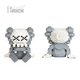 Конструктор 3д для взрослых и детей ArcaneBrick "Kaws Grey" 11см сборный блочный конструктор в форме 3D дизайнерская фигурка Кавс - изображение 2