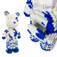 Конструктор 3д для дорослих "Kai Bear" 48 см збірний блочний ведмідь bearbrick Magic Blocks для дітей інтер'єрна арт фігурка - зображення 3
