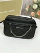 Сумка жіноча Michael Kors Jet Set Large Logo Crossbody Bag чорна в лого (35S1TC98) - зображення 2