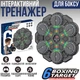 Тренажер для бокса на 6 целей с перчатками детская мишень, аккумуляторный музыкальный с Bluetooth цвет черный - изображение 1