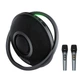 Акустика-караоке ACEFAST K5 Max portable wireless speaker ipx4 |BT5.4, USB/AUX/TF, TWS, 220/350W, EQ, 9h| Black - зображення 3