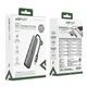 HUB адаптер ACEFAST USB-C 6-in-1 HUB docking station J18 |0.15m, 4K, PD90W, 5Gbps| Grey - зображення 7