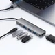 HUB адаптер ACEFAST USB-C 5-in-1 HUB docking station J16 |0.15m, 4K, PD90W, 5Gbps| Grey - зображення 6