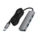 HUB адаптер ACEFAST USB-A 4-in-1 HUB J17 |1m, 5Gbps| Grey - зображення 4