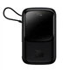 Повербанк BASEUS Qpow Pro Digital Display Fast Charge Power Bank (With Lightning Cable) 10000mAh, USB/Type-C/Lightning, 20W/5A, PD/QC, black - зображення 1