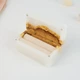 Деревянная коробочка шкатулка для свадебных обручальных колец из эпоксидной смолы на свадьбу Unity 80х40х40 мм White для двух колец - изображение 2