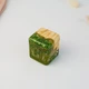 Деревянная коробочка для кольца из эпоксидной смолы и зеленых цветов и дерева Bloom Wood 40х40х40 мм Green подарочная шкатулка футляр для украшений на признание ручной работы - изображение 8