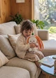 Мягкая игрушка обнимашка Кролик Морковка 30 см плюшевый зайчик бело-оранжевый (9169) - изображение 6