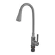 Смеситель для кухни Zerix Atrium-011-T Graphite Refl.Gray (латунь/цвет графит+силиконовый серый излив) (ZX6107) - изображение 4