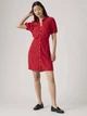 Платье-рубашка короткое летнее женское Levi`s 101147940 S Красное (1159858592) - изображение 3