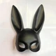 Маска кролика PlayBoy RESTEQ 36 см — черная костюмная маска для вечеринок, косплея и Хэллоуина - изображение 2