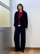 Пальто осеннее короткое женское Uniqlo 599644222 2XL Синее (1159858652) - изображение 3