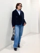 Пальто осеннее короткое женское Uniqlo 599644222 2XL Синее (1159858652) - изображение 17