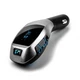 FM-модулятор Bluetooth FM-X5 5524 автомобільний трансмітер у прикурювач hands free модулятор у машину з LED дисплеєм USB зарядка 5V 1A бездротова передача музики з телефону трансмітер для авто 12-24В FM трансмітер Bluetooth для автомобіля - изображение 1