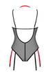 Прозоре боді з пажами для панчіх Obsessive 40/42(XS/S) Чорний (100915) - зображення 2
