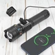 Ручний ліхтар Coba CB-A282 акумуляторний 1700 лм LED COB зум PowerBank Type-C 18650 потужний водостійкий протиударний для туризму риболовлі - зображення 2