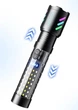 Ручний ліхтар Coba CB-519D LED 3000 лм акумуляторний з індикатором заряду оптичний зум IP68 протиударний для туризму - зображення 3