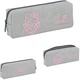 Пенал шкільний Kite Hello Kitty 7x19x4 см Сірий (HK26-642-1) - зображення 4