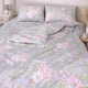 Комплект постільної білизни Бязь Floral Whisper 155х215 см Світло-Сірий - зображення 3