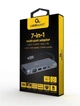 Док-станція Cablexpert USB-C 7-в-1 (A-CM-COMBO7-01) ( Сірий ) 31285 - изображение 8