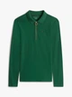 Жіночий лонгслів Tommy Hilfiger, slim fit, комір поло, зелений, розмір M - изображение 4
