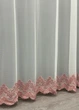 Тюль VR-Textil 1698т Грек-сетка с вышивкой Молочный с розовым 400х270 см (42-1217) - изображение 8