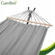 Гамак двомісний з каркасом Gardlov XXL тканинний з перекладинами до 250 кг 200 x 150 см Сірий (27293) - зображення 8