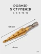 Набор ступенчатых сверл из стали, комплект 3 шт сверл елка для металла дерева, гипсокарта, пластика, для сверления отверстий, на дрель, шуруповерт, для автомобиля, дома, в чехле - изображение 3