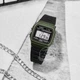 Чоловічий годинник Casio F-91WM-3A з підсвічуванням - изображение 3