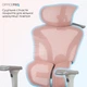 Кресло компьютерное офисное эргономичное OfficePro Elite OC950GLP Gray/Light Pink - изображение 2