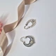 Серебряные серьги Лунница серебро 925 пробы Черненное 5517ч 2.90г - изображение 6
